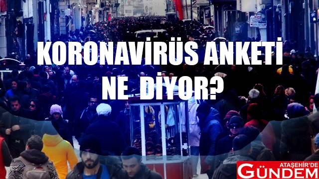 KORONAVİRÜS ANKETİ NE DİYOR? TÜRKİYE VİRÜS ANKET